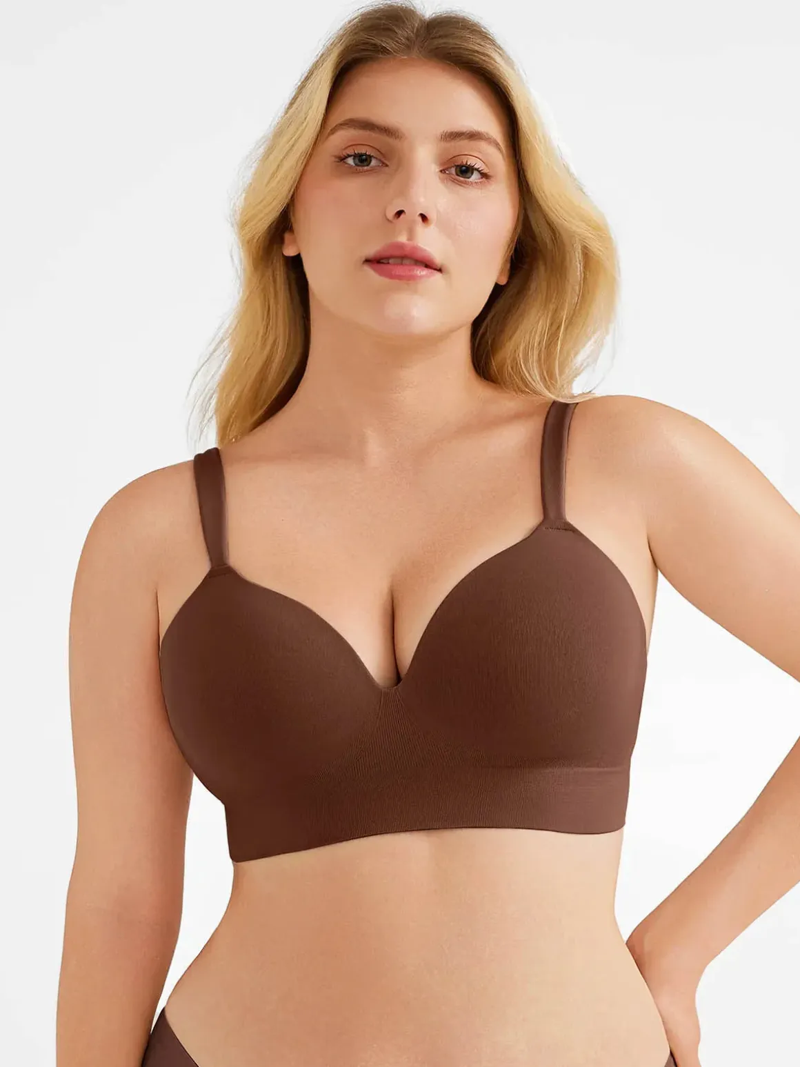 Seamless Push-Up Wireless Full Coverage Bra