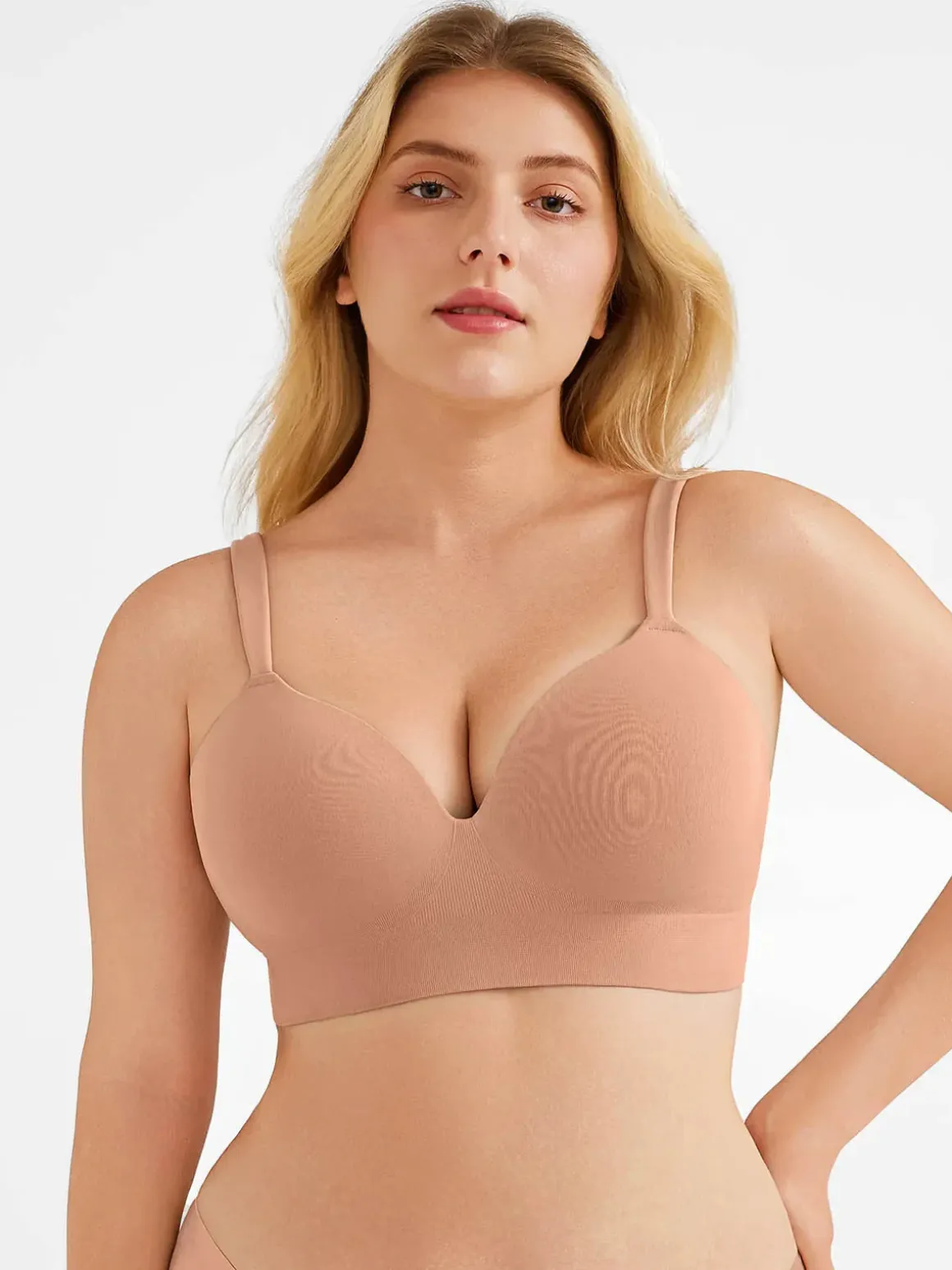 Seamless Push-Up Wireless Full Coverage Bra