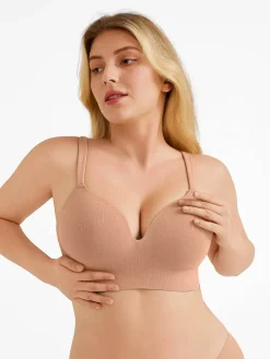 Seamless Push-Up Wireless Full Coverage Bra