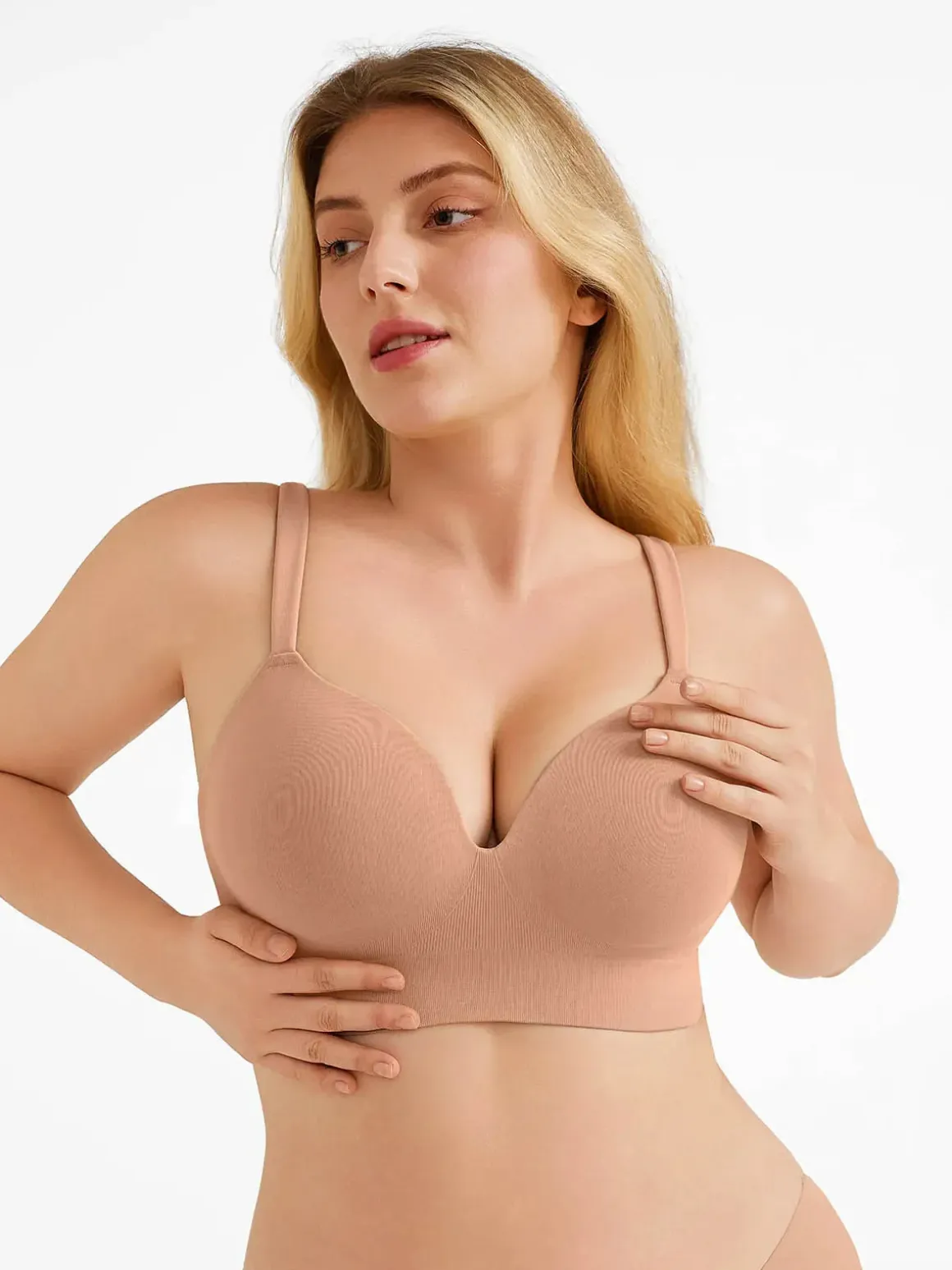 Seamless Push-Up Wireless Full Coverage Bra