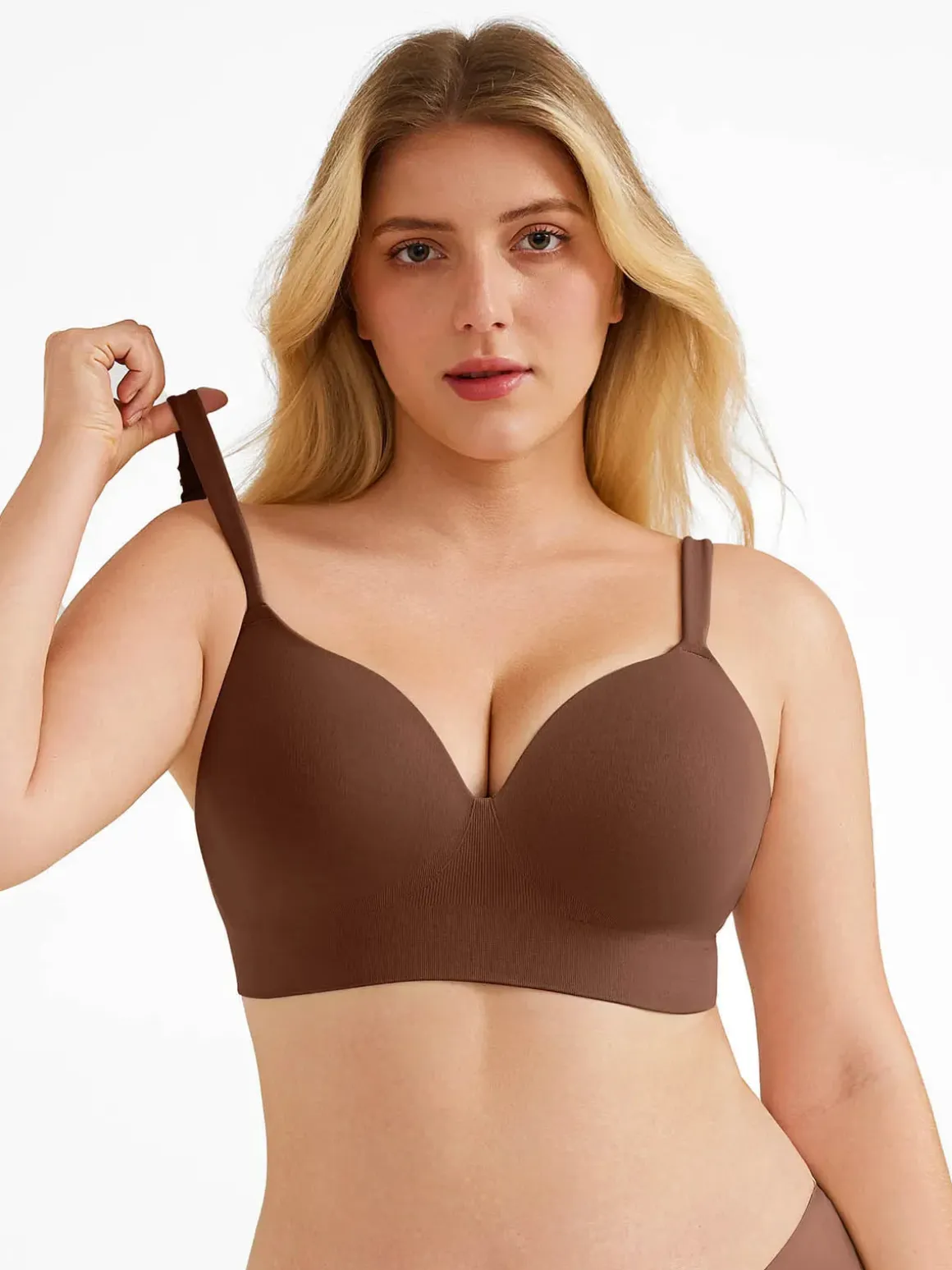 Seamless Push-Up Wireless Full Coverage Bra