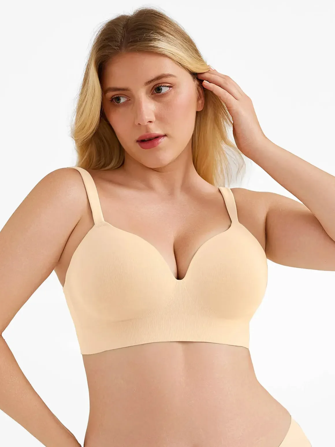Seamless Push-Up Wireless Full Coverage Bra