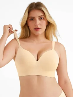 Seamless Push-Up Wireless Full Coverage Bra