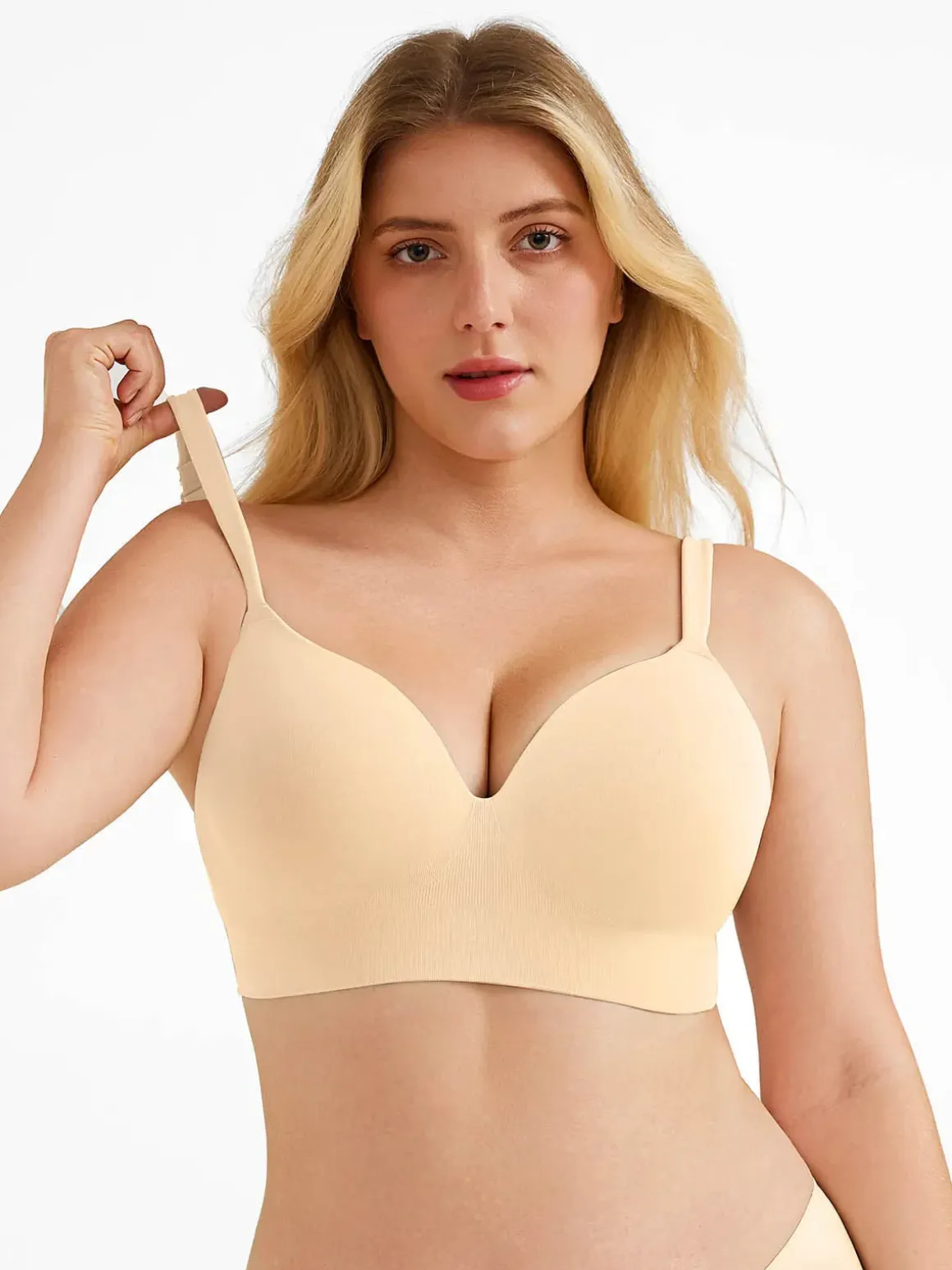 Seamless Push-Up Wireless Full Coverage Bra