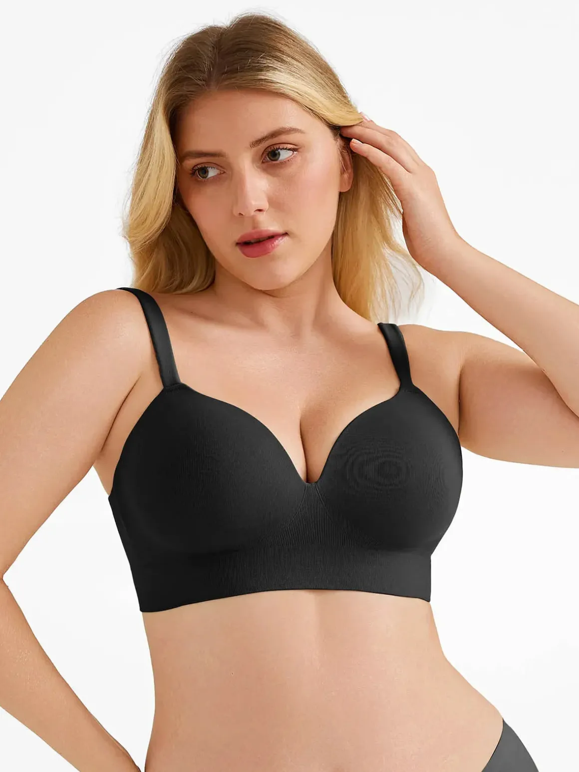 Seamless Push-Up Wireless Full Coverage Bra