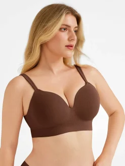 Seamless Push-Up Wireless Full Coverage Bra