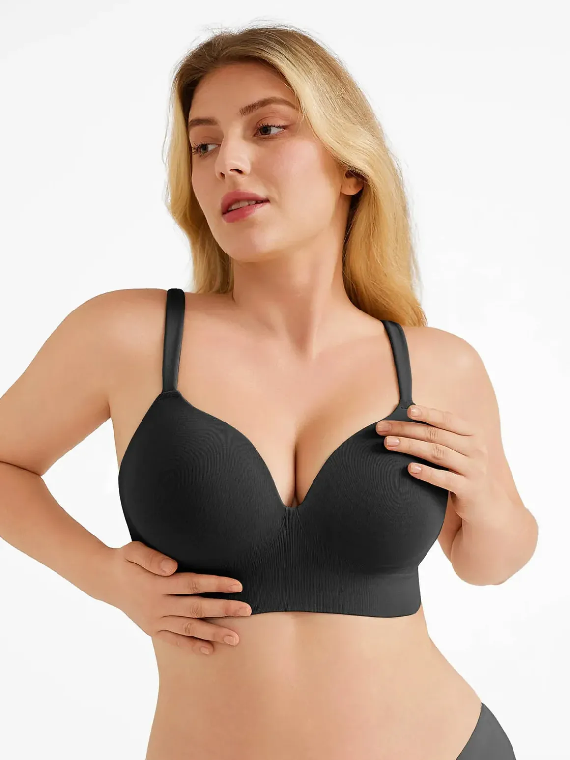 Seamless Push-Up Wireless Full Coverage Bra