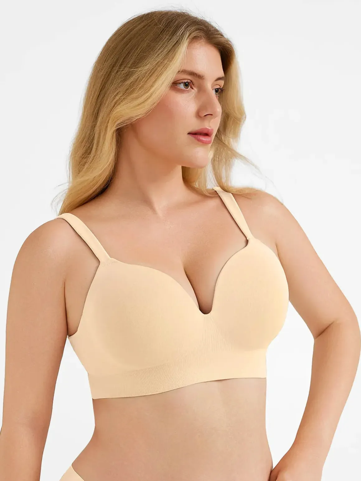 Seamless Push-Up Wireless Full Coverage Bra