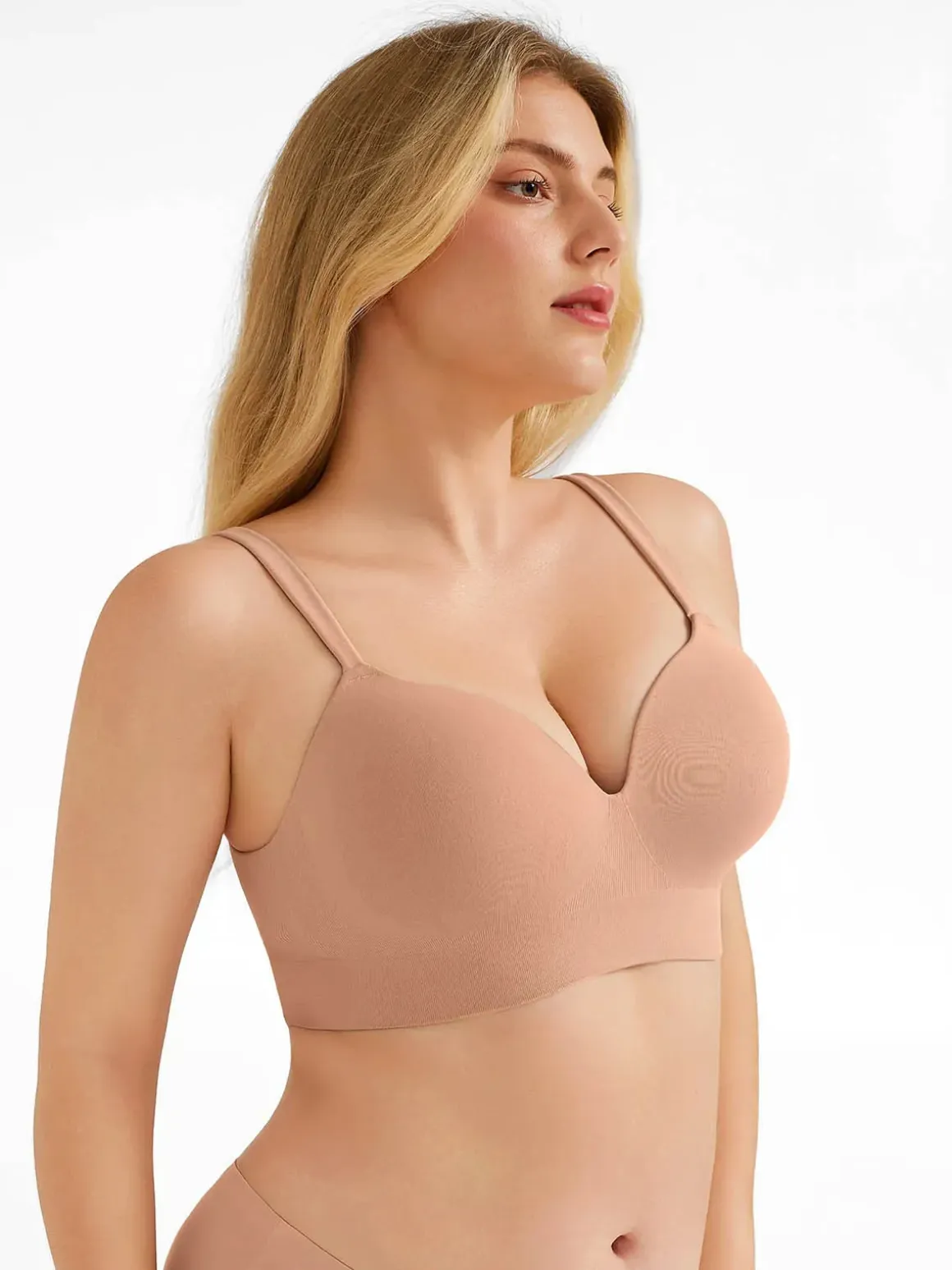 Seamless Push-Up Wireless Full Coverage Bra