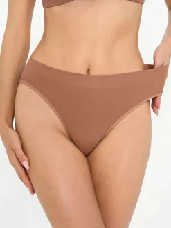 Seamless Ribbed-Waist Brief
