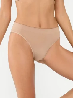 Seamless Ribbed-Waist Brief