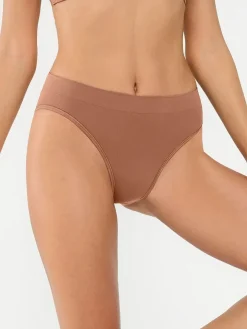 Seamless Ribbed-Waist Brief