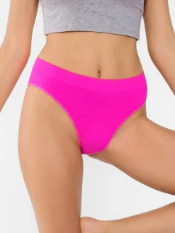 Seamless Ribbed-Waist Brief