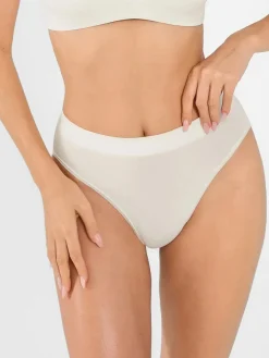Seamless Ribbed-Waist Brief