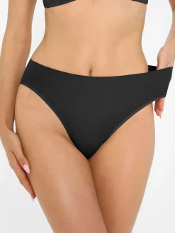Seamless Ribbed-Waist Brief
