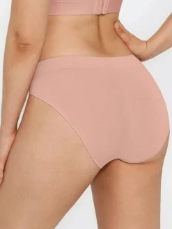 Seamless Solid Mid-Rise Brief