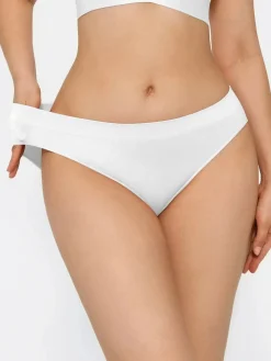 Seamless Solid Mid-Rise Brief