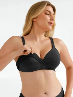 Seamless Wireless Adjustable Wide-Strap T-Shirt Bra