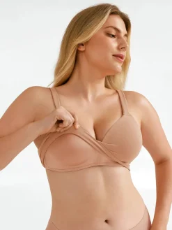 Seamless Wireless Adjustable Wide-Strap T-Shirt Bra