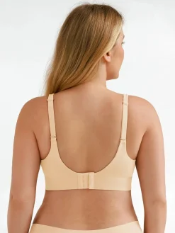 Seamless Wireless Adjustable Wide-Strap T-Shirt Bra