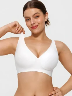 Seamless Wireless Jelly Comfort Plunge Bra