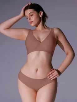 Seamless Wireless Jelly Comfort Plunge Bra