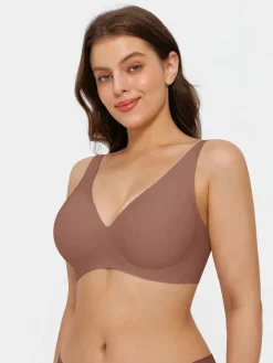 Seamless Wireless Jelly Comfort Plunge Bra