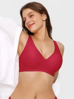 Seamless Wireless Jelly Comfort Plunge Bra
