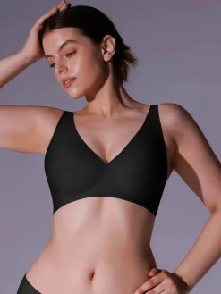 Seamless Wireless Jelly Comfort Plunge Bra