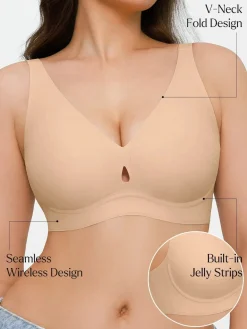 Seamless Wireless Jelly Contour Support Bra