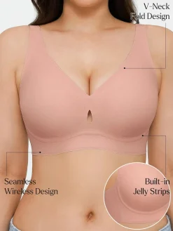 Seamless Wireless Jelly Contour Support Bra
