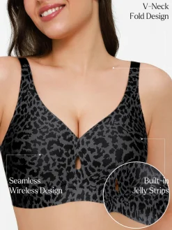 Seamless Wireless Jelly Contour Support Bra
