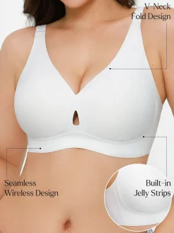 Seamless Wireless Jelly Contour Support Bra