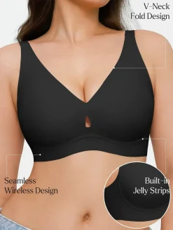 Seamless Wireless Jelly Contour Support Bra