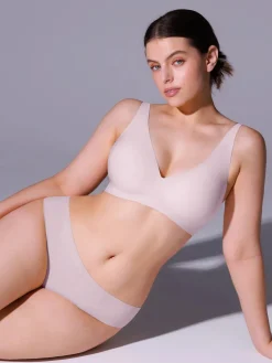 Seamless Wireless Jelly Leopard Contour Minimizer Support Bra