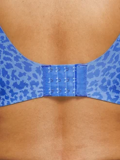 Seamless Wireless Jelly Leopard Contour Minimizer Support Bra