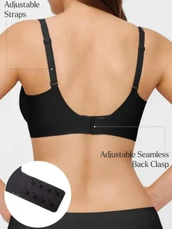 Seamless Wireless Jelly Leopard Contour Minimizer Support Bra