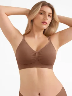 Seamless Wireless Wide-Strap Everyday Bra