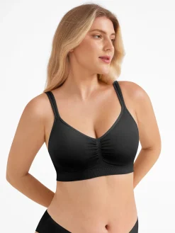 Seamless Wireless Wide-Strap Everyday Bra