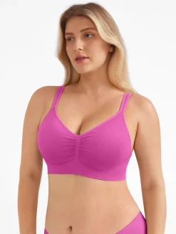 Seamless Wireless Wide-Strap Everyday Bra