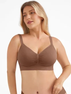 Seamless Wireless Wide-Strap Everyday Bra