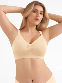 Seamless Wireless Wide-Strap Everyday Bra
