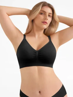 Seamless Wireless Wide-Strap Everyday Bra