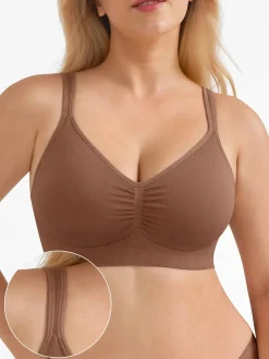 Seamless Wireless Wide-Strap Everyday Bra