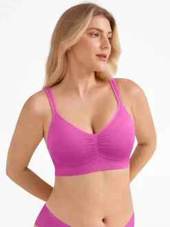 Seamless Wireless Wide-Strap Everyday Bra