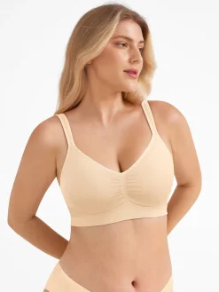 Seamless Wireless Wide-Strap Everyday Bra