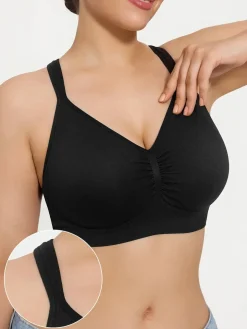 Seamless Wireless Wide-Strap Everyday Bra