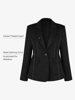 Shape-Sculpting Fitted Blazer