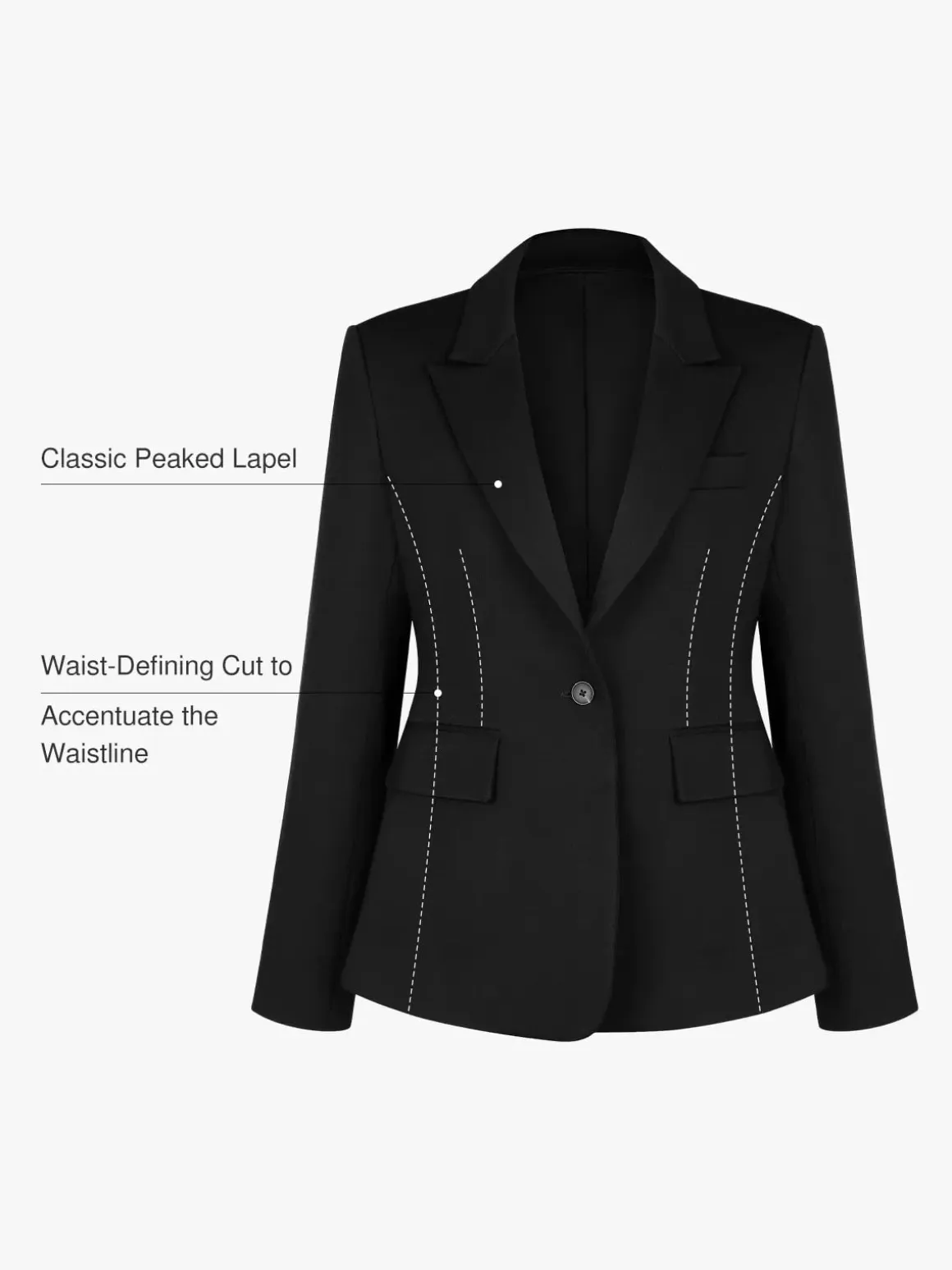 Shape-Sculpting Fitted Blazer