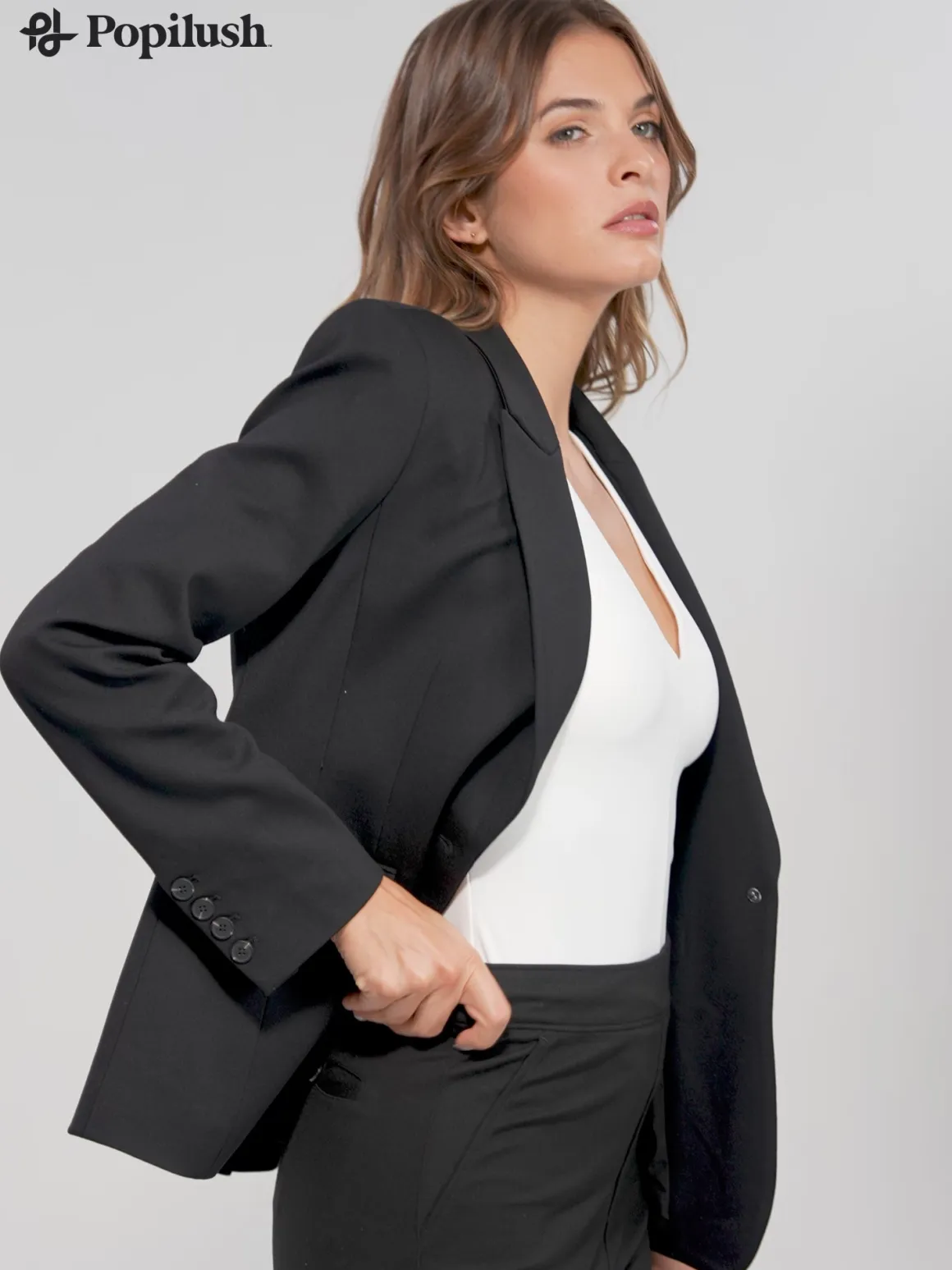 Shape-Sculpting Fitted Blazer